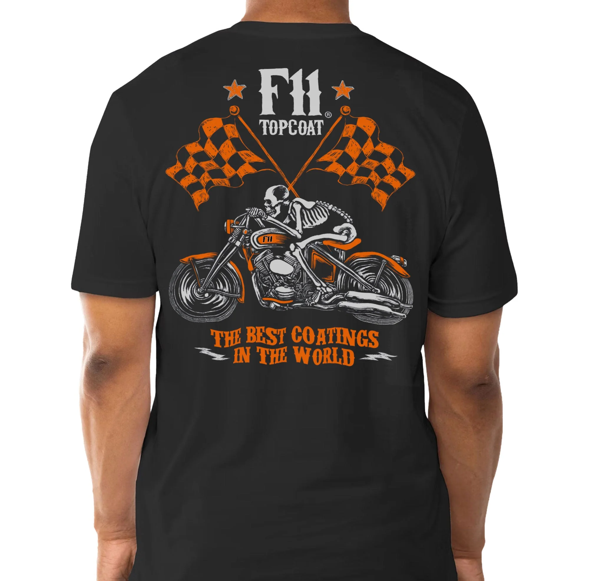 Best Coatings In The World Skeleton Bike Tee - Image 3